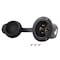 Ac Works Flanged Locking Inlet, 20 A, 125/250V AC, Screw Terminals, Black ASINL1420P-FC - alternate 1